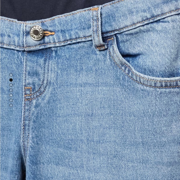 Mango Maternity Straight Jeans in Medium Blue Size 6 - Picture 4 of 9